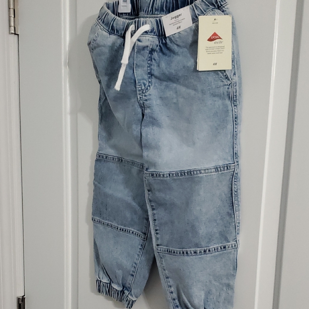 H&M Blue Denim Joggers